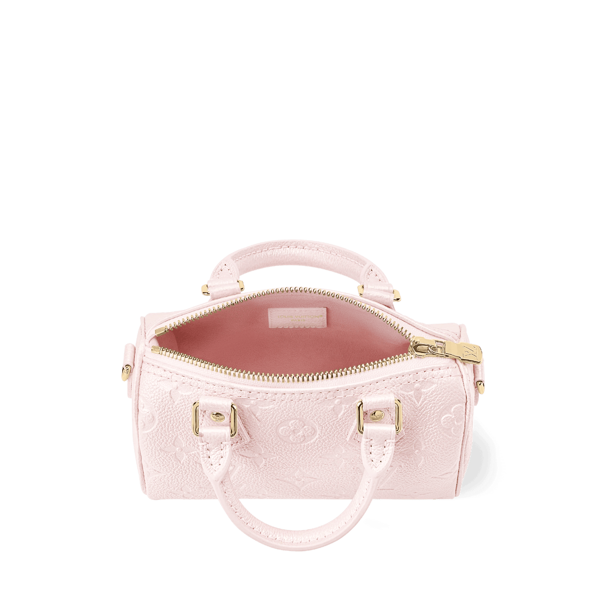 Nano Speedy Monogram Empreinte Leather Snowy Pearl Silver-Toned Hardware