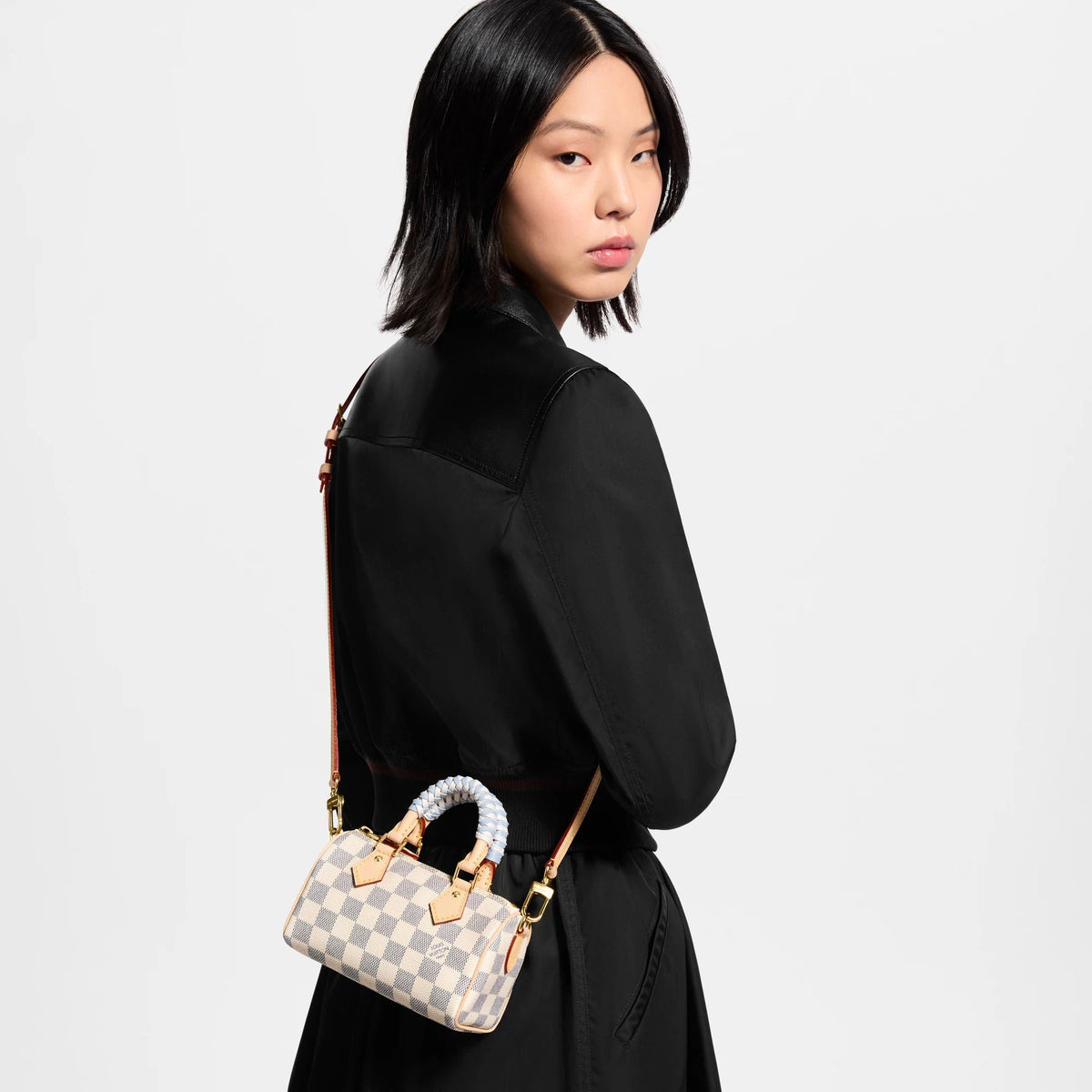 Nano Speedy Damier Azur Coated Canvas Handbag N40918 For Women