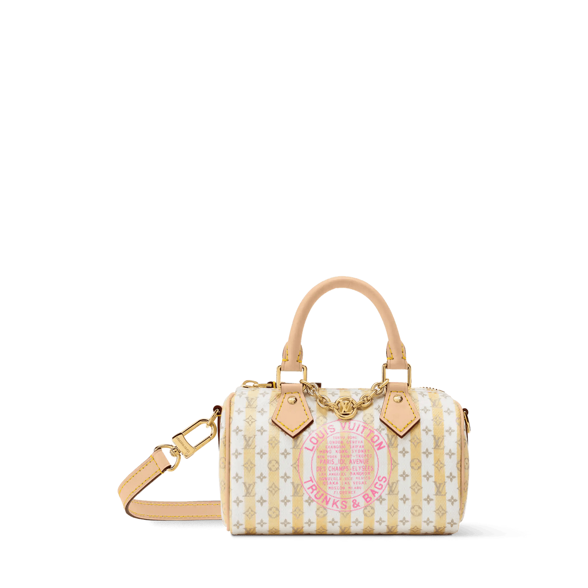 Nano Speedy LV Stamp Banane Monogram Canvas Bag M29030 For Women