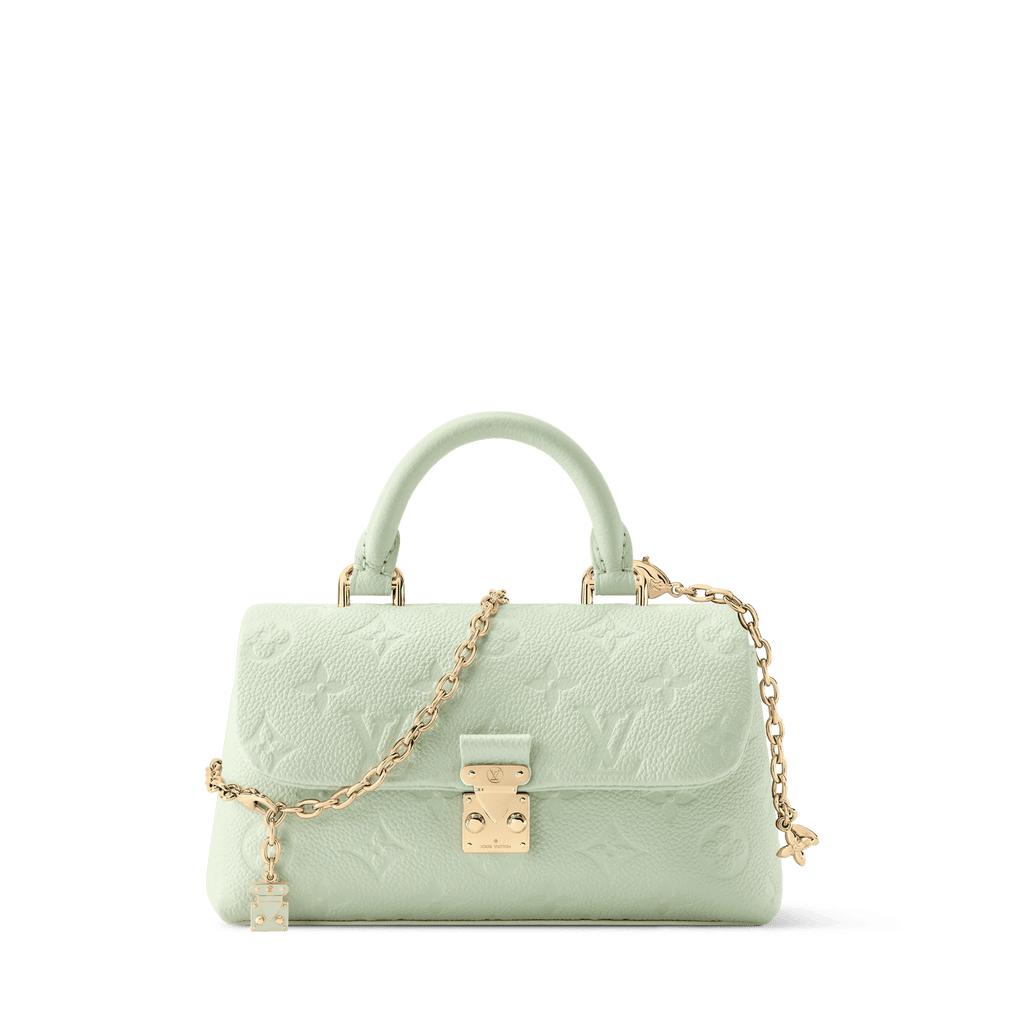 Nano Madeleine Monogram Empreinte Leather Minty Crossbody Bag For Women