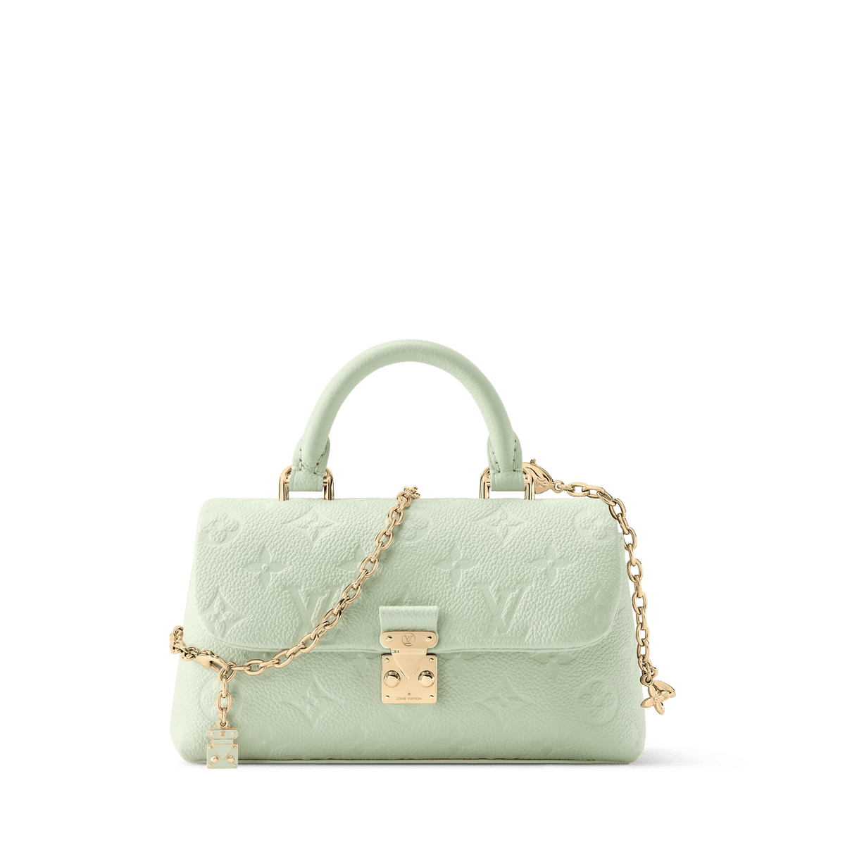 Nano Madeleine Monogram Empreinte Leather Minty Crossbody Bag For Women