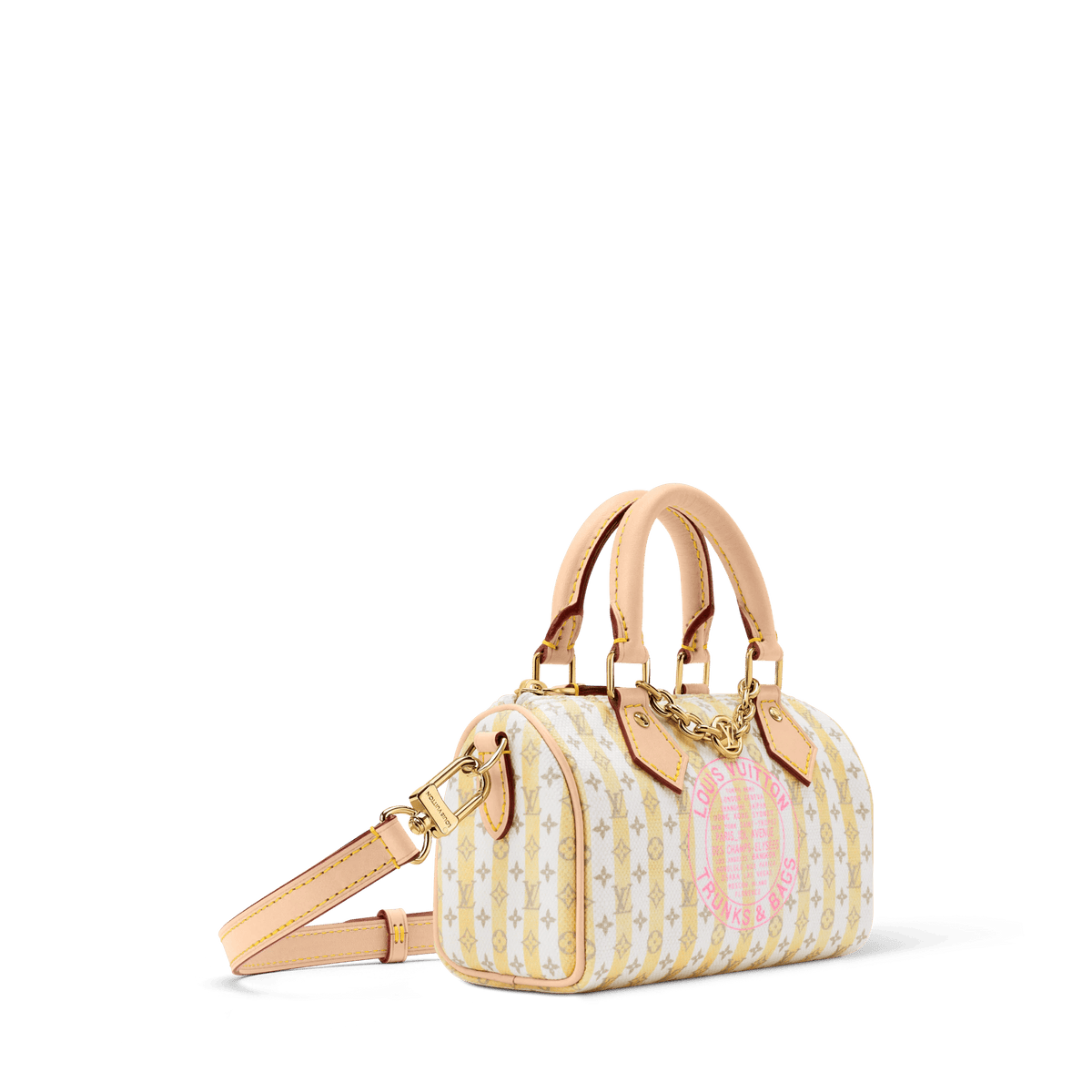 Nano Speedy LV Stamp Banane Monogram Canvas Bag M29030 For Women