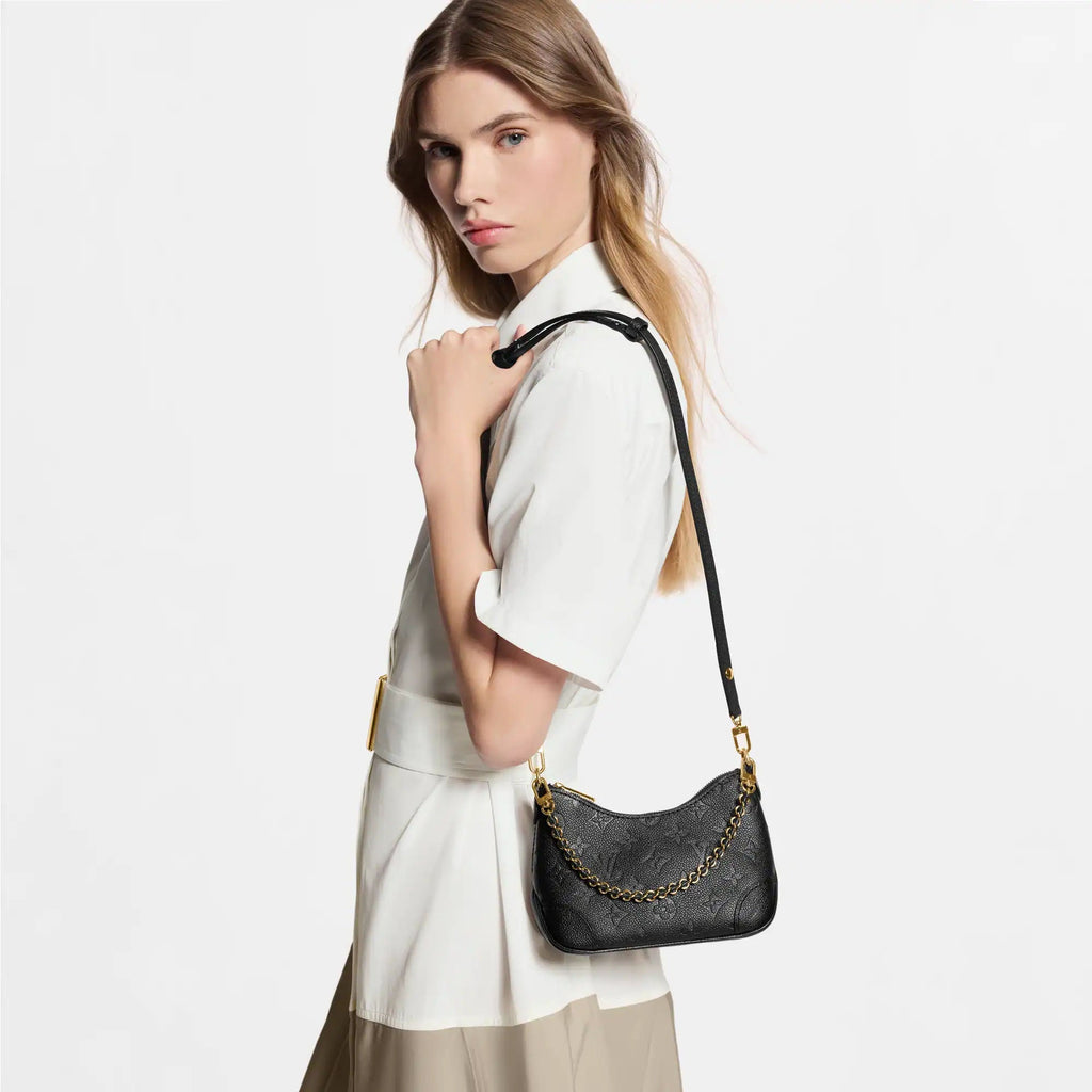 Nano Boulogne Black Monogram Empreinte Leather Crossbody Bag M28427 For Women