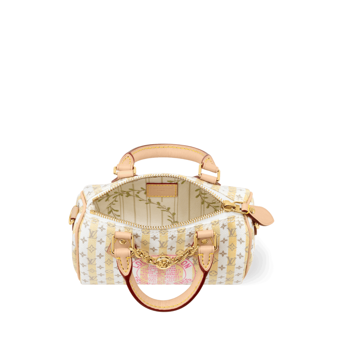 Nano Speedy LV Stamp Banane Monogram Canvas Bag M29030 For Women