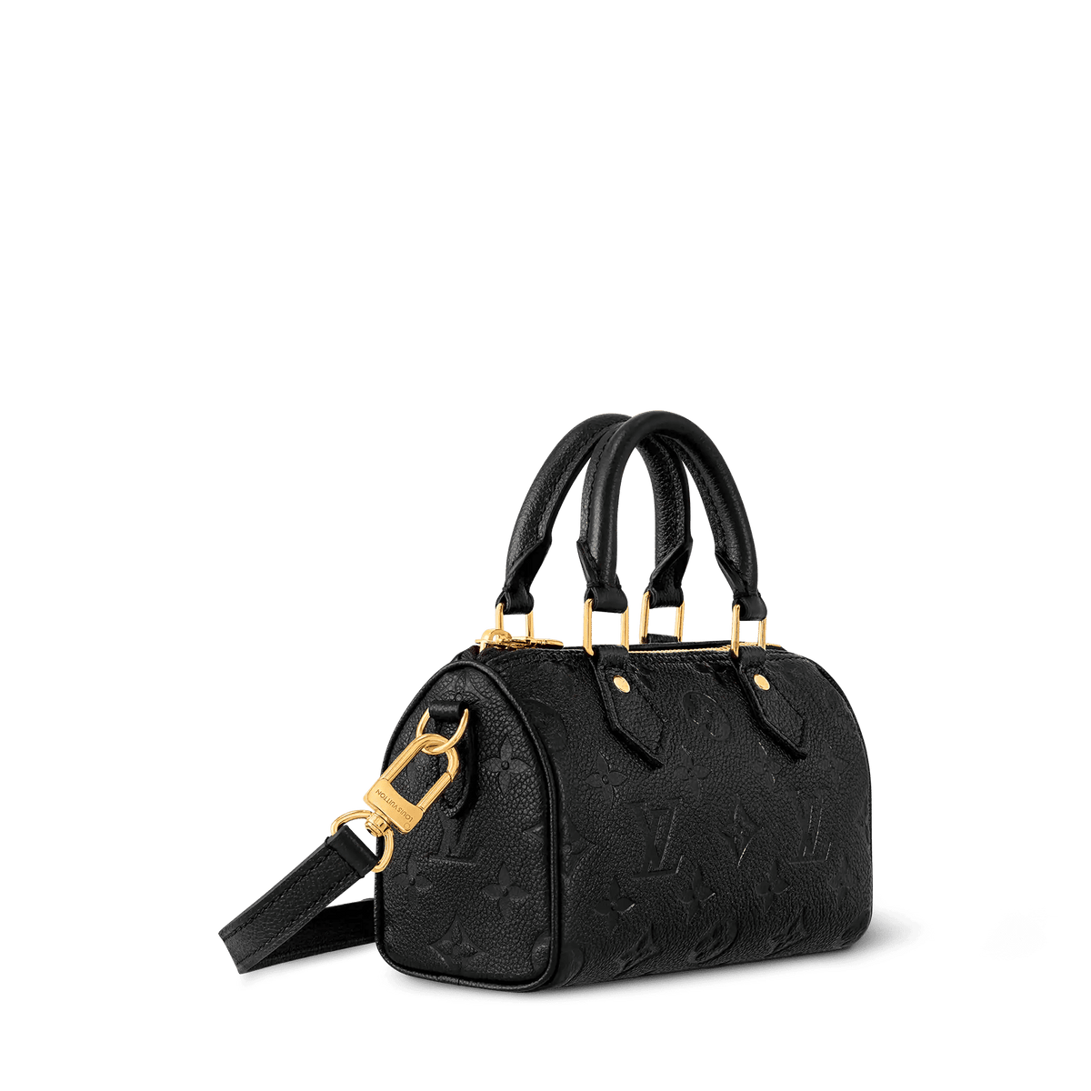 Nano Speedy Black Monogram Empreinte Leather Handbag M82450 For Women