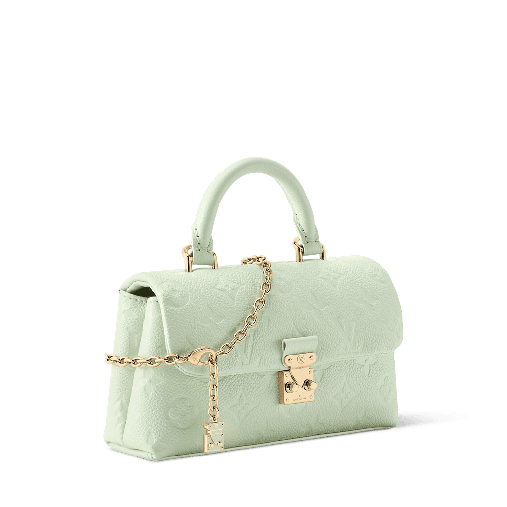 Nano Madeleine Monogram Empreinte Leather Minty Crossbody Bag For Women