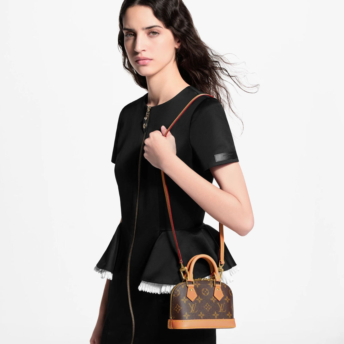 Nano Alma Monogram Canvas Crossbody Bag For Women