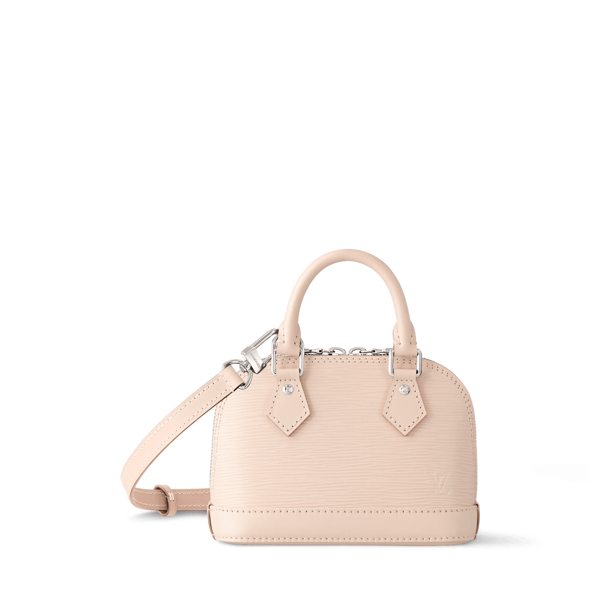 White Cowhide Leather Handbag product image 1