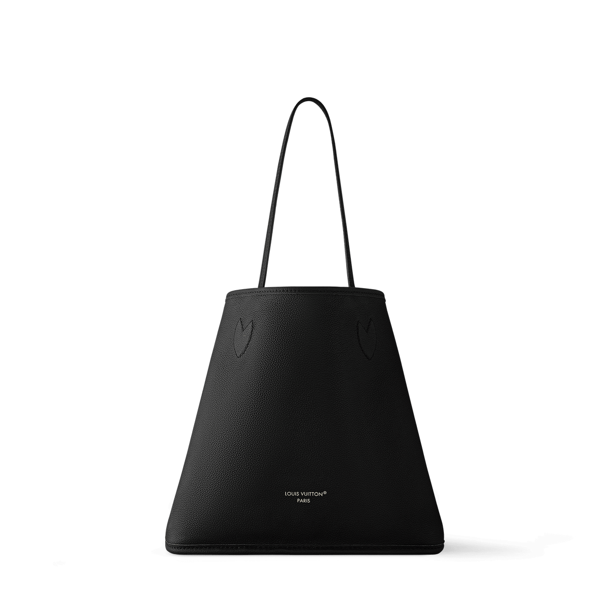 Black Coated Canvas & Cowhide Leather Tote Bag product image 5