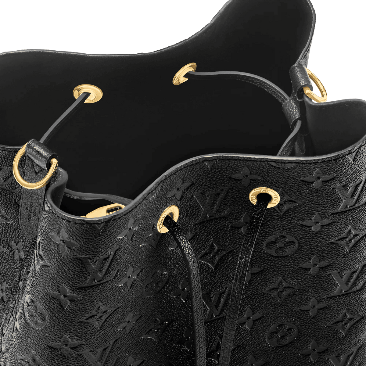 NéoNoé MM Black Monogram Empreinte Leather Bucket Bag M45256 For Women