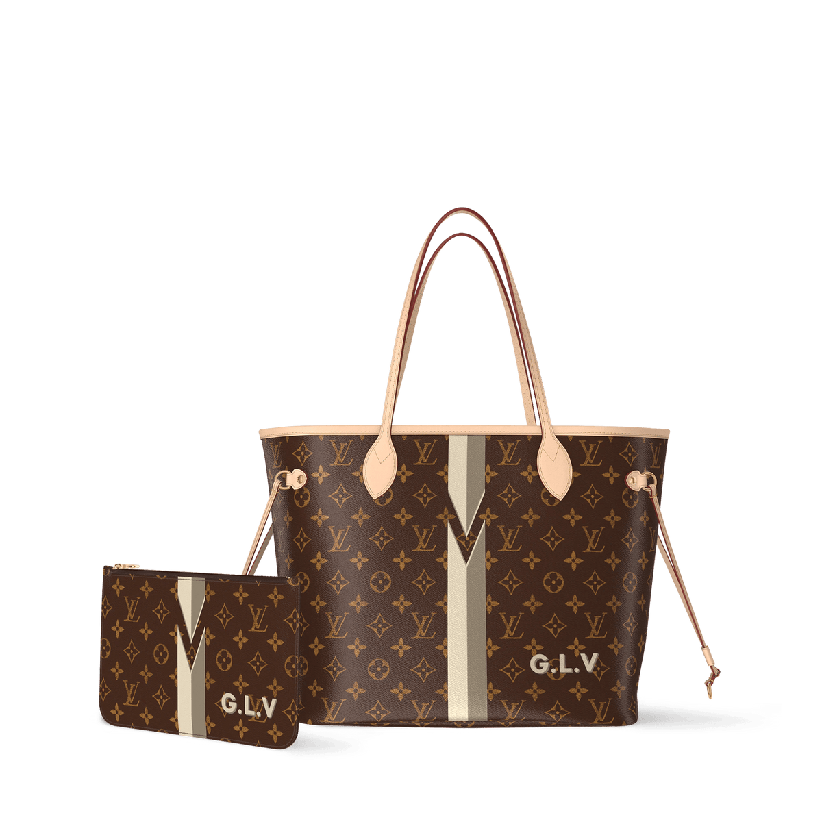 Neverfull MM Monogram Coated Canvas Tote Bag P01926 For Women