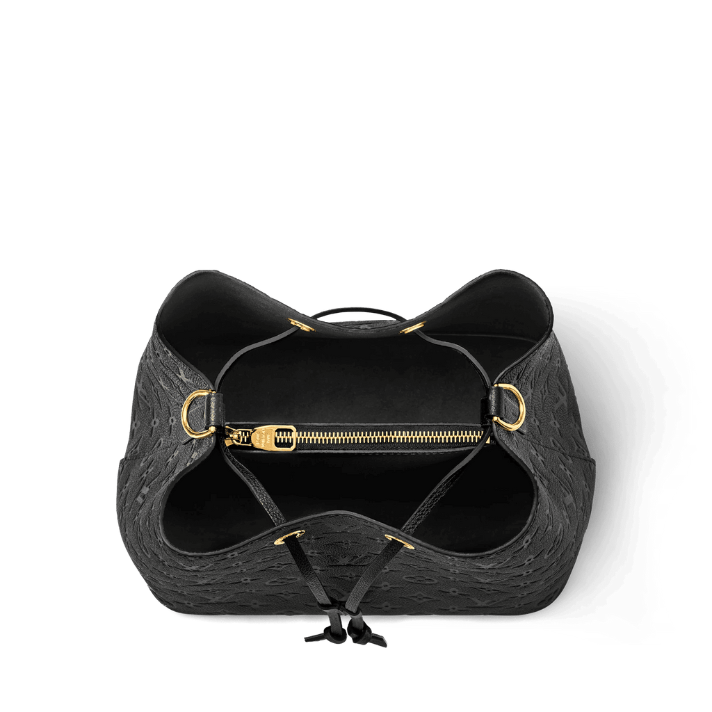 NéoNoé MM Black Monogram Empreinte Leather Bucket Bag M45256 For Women