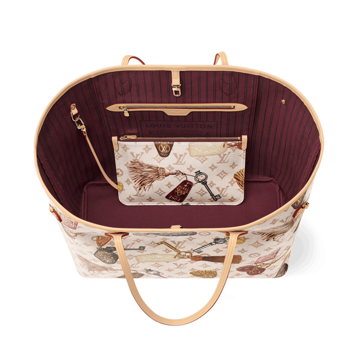 Neverfull GM Getaway Dune Canvas Tote Bag M29449 For Women