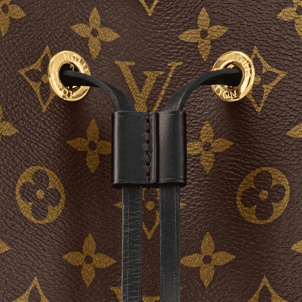 NéoNoé MM Monogram Coated Canvas Black Gold-Color Hardware