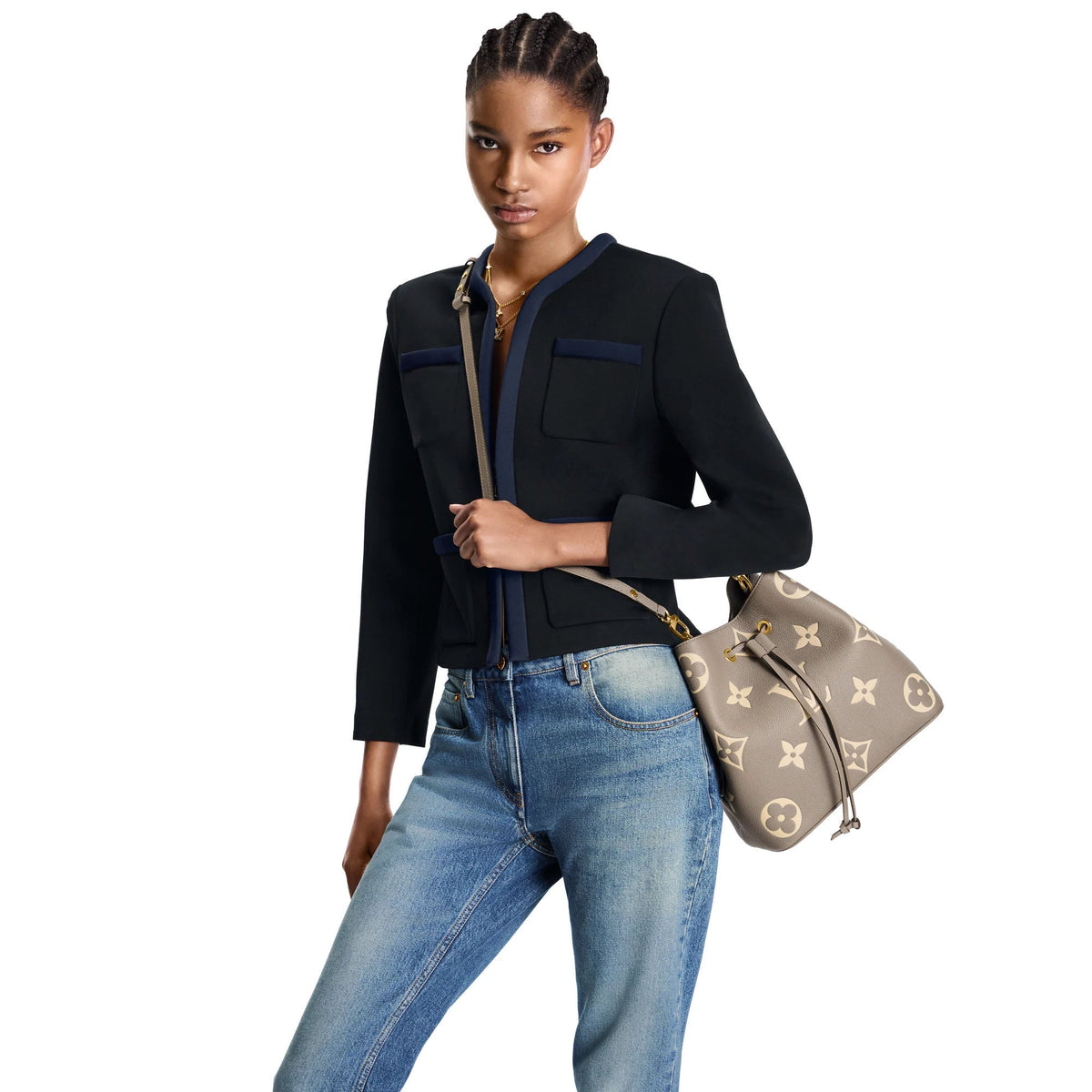 Cream Leather Bucket Bag product image 11
