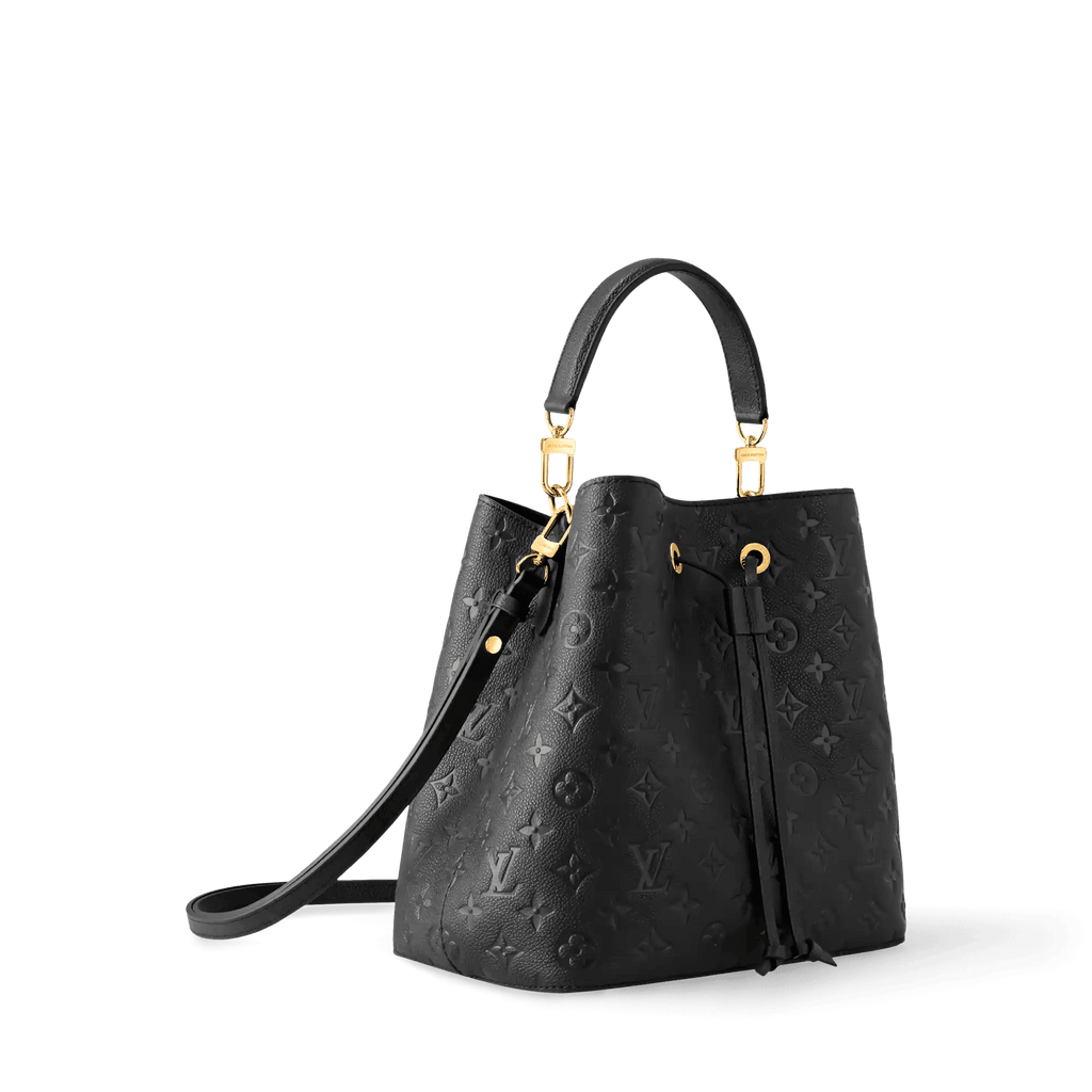 NéoNoé MM Black Monogram Empreinte Leather Bucket Bag M45256 For Women