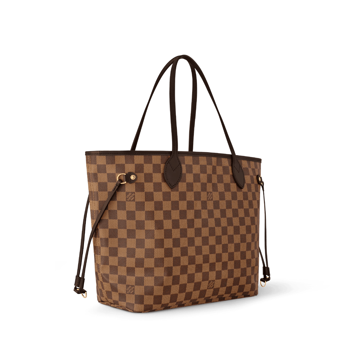 Neverfull MM Damier Ebene Rose Ballerine Tote Bag For Women