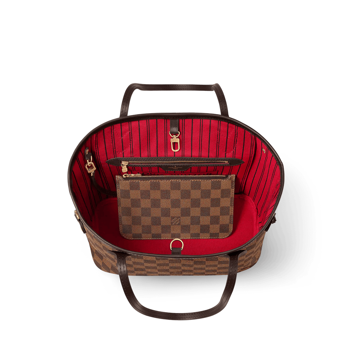 Neverfull PM Damier Ebene Coated Canvas Tote Bag N40600 For Women