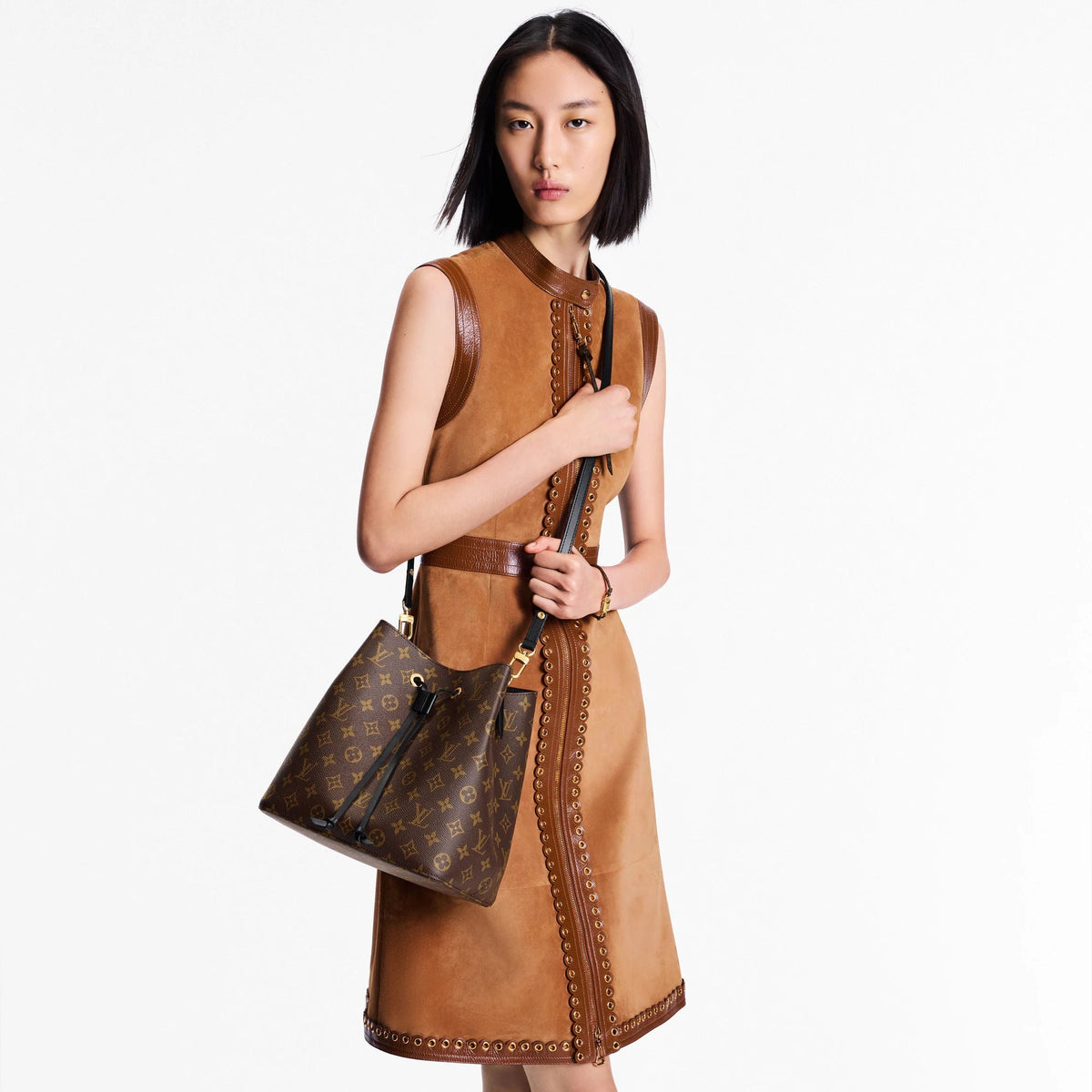 Black & Gold Coated Canvas Bucket Bag product image 19