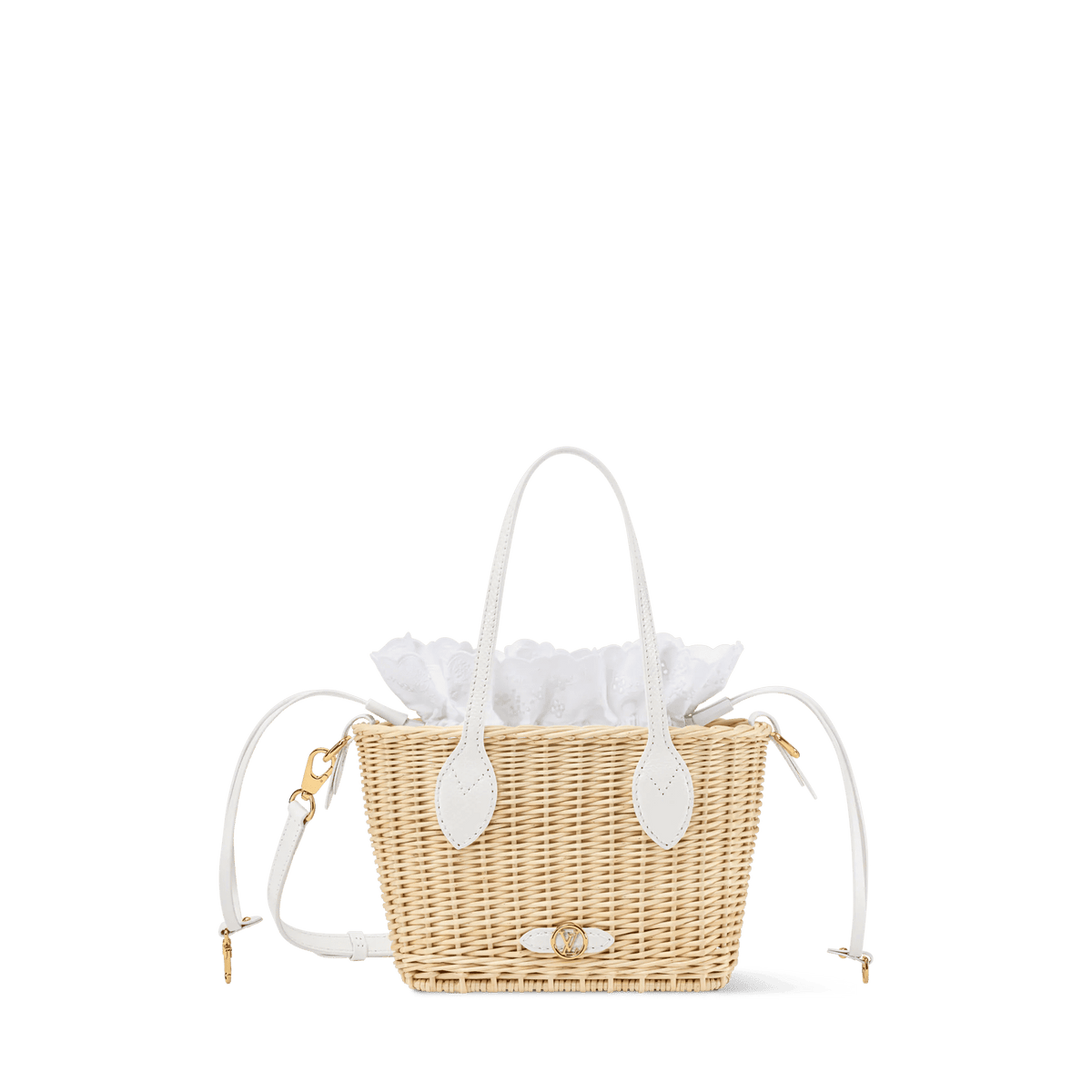 White Leather Tote Bag product image 1