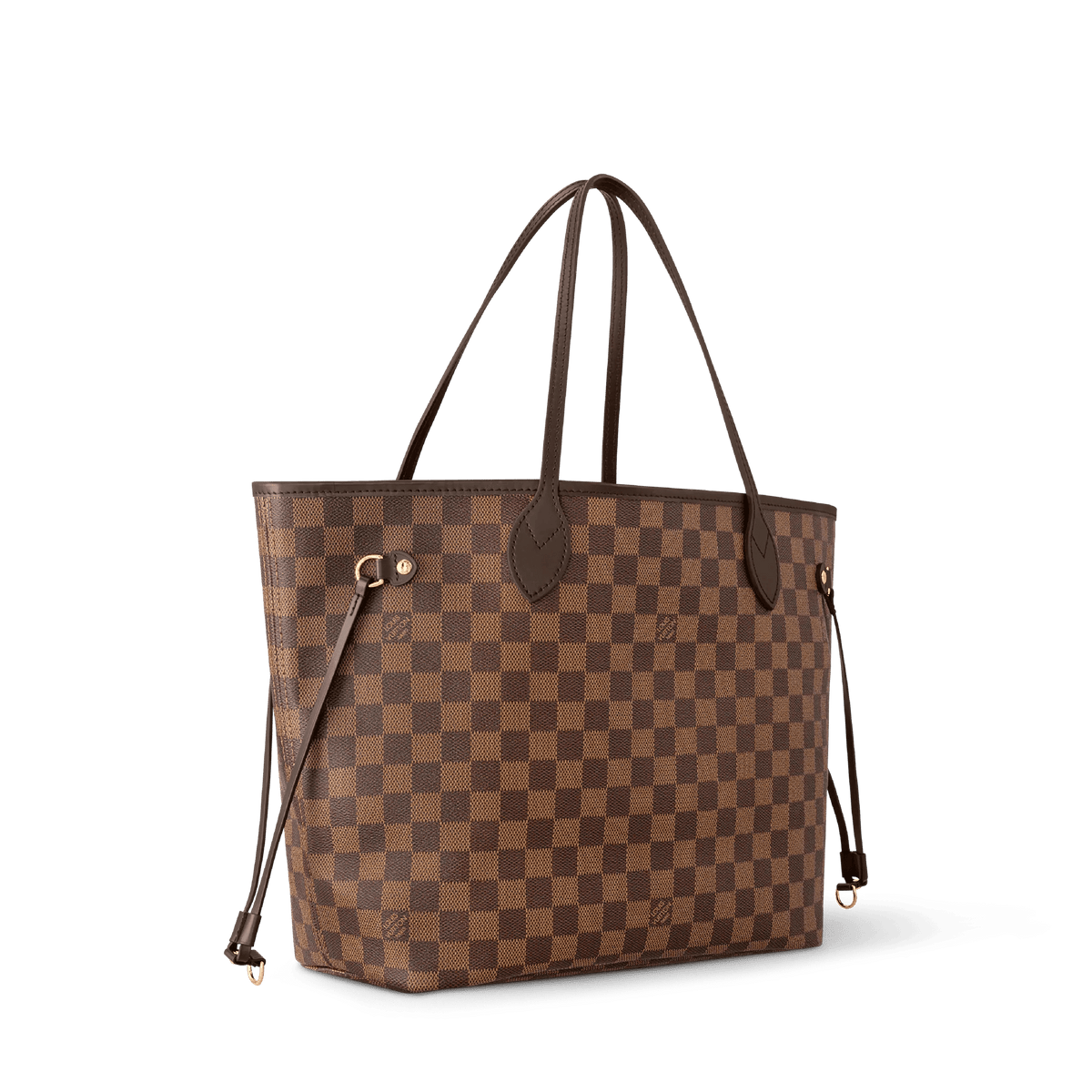 Neverfull MM Damier Ebene Cherry Coated Canvas Tote Bag N40599 For Women