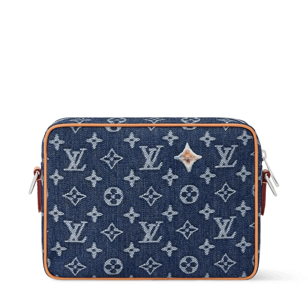 Men's Blue Denim Crossbody Bag product image 3