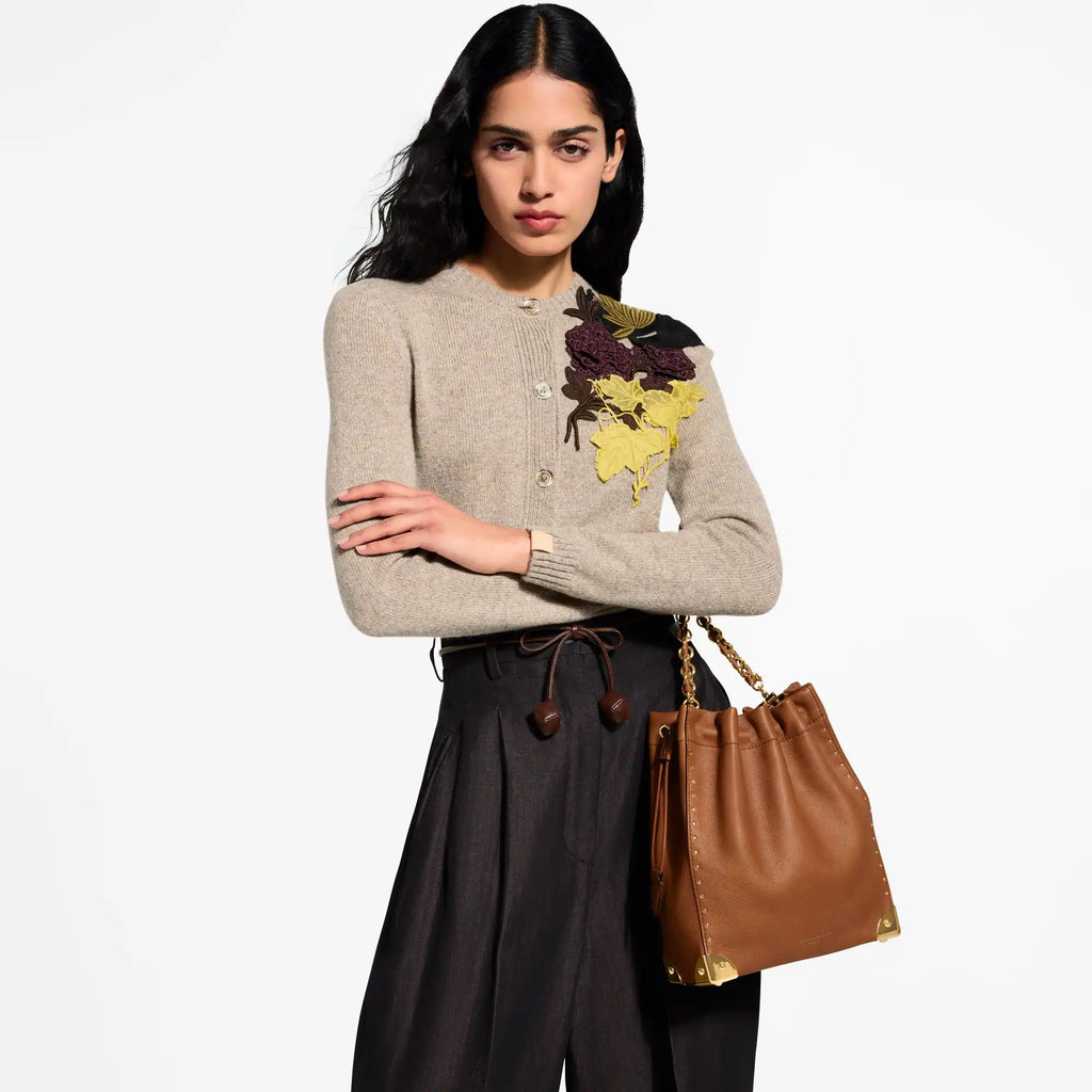 Noé Trunk Tan Calfskin Leather Bucket Bag M29131 For Women