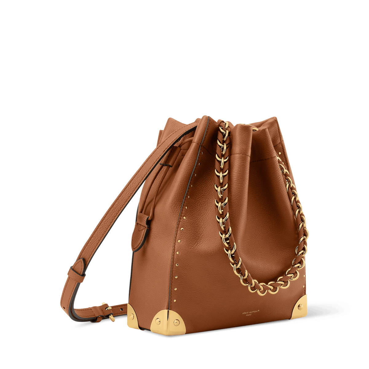 Noé Trunk Tan Calfskin Leather Bucket Bag M29131 For Women