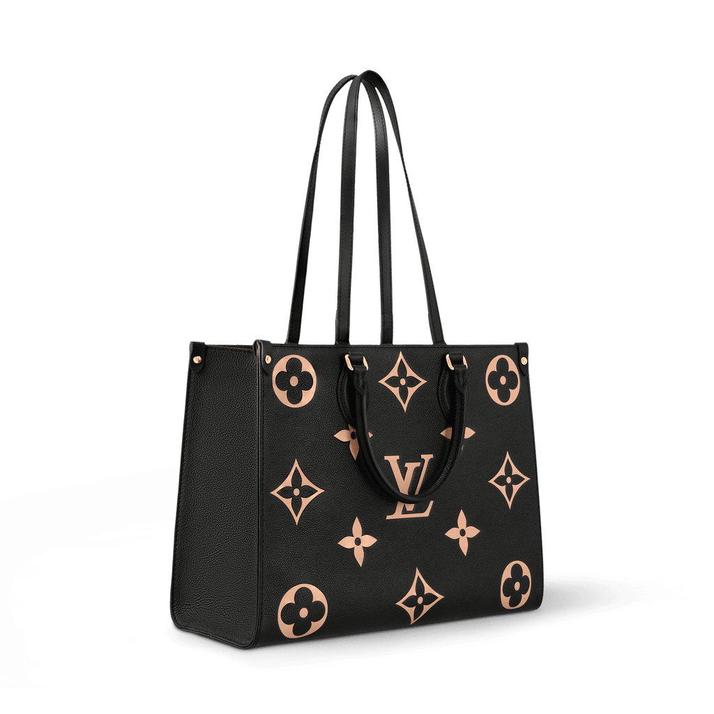 OnTheGo MM Bicolor Monogram Empreinte Leather Tote Bag For Women