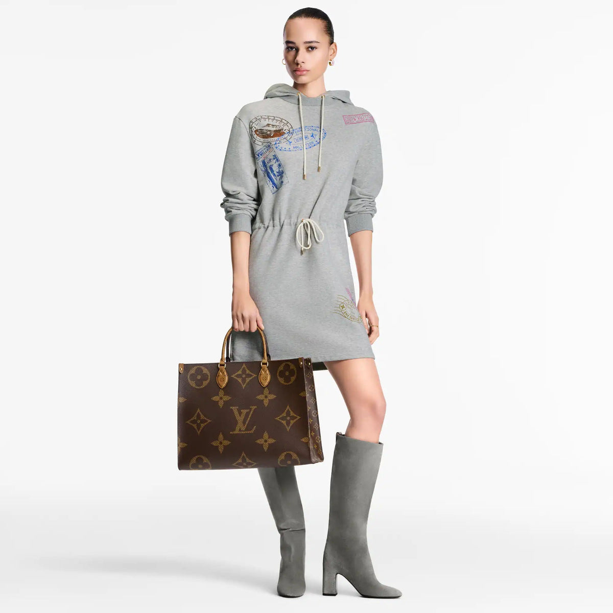 OnTheGo GM Monogram Monogram Reverse Canvas Tote Bag For Women