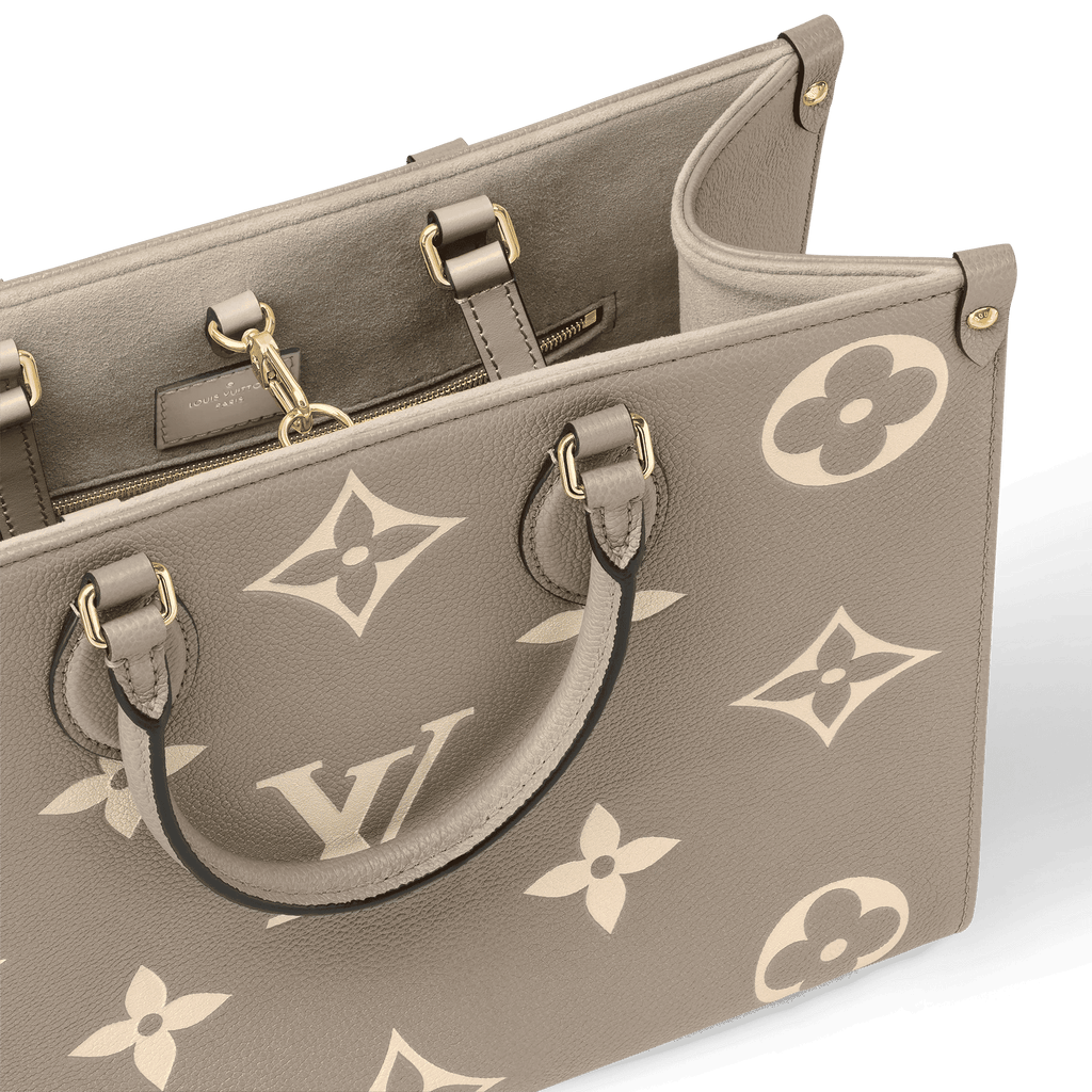 OnTheGo MM Bicolor Monogram Empreinte Leather Tote Bag M45494 For Women
