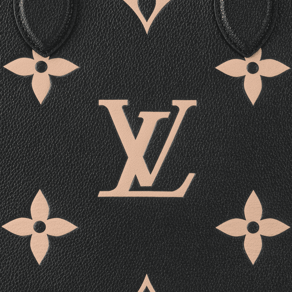 OnTheGo MM Bicolor Monogram Empreinte Leather Tote Bag For Women