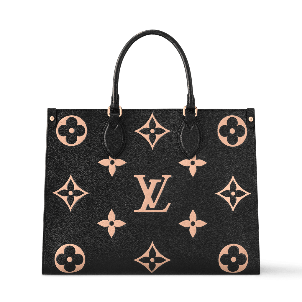 OnTheGo MM Bicolor Monogram Empreinte Leather Tote Bag For Women