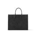 Black Cowhide Leather Tote Bag product image 1