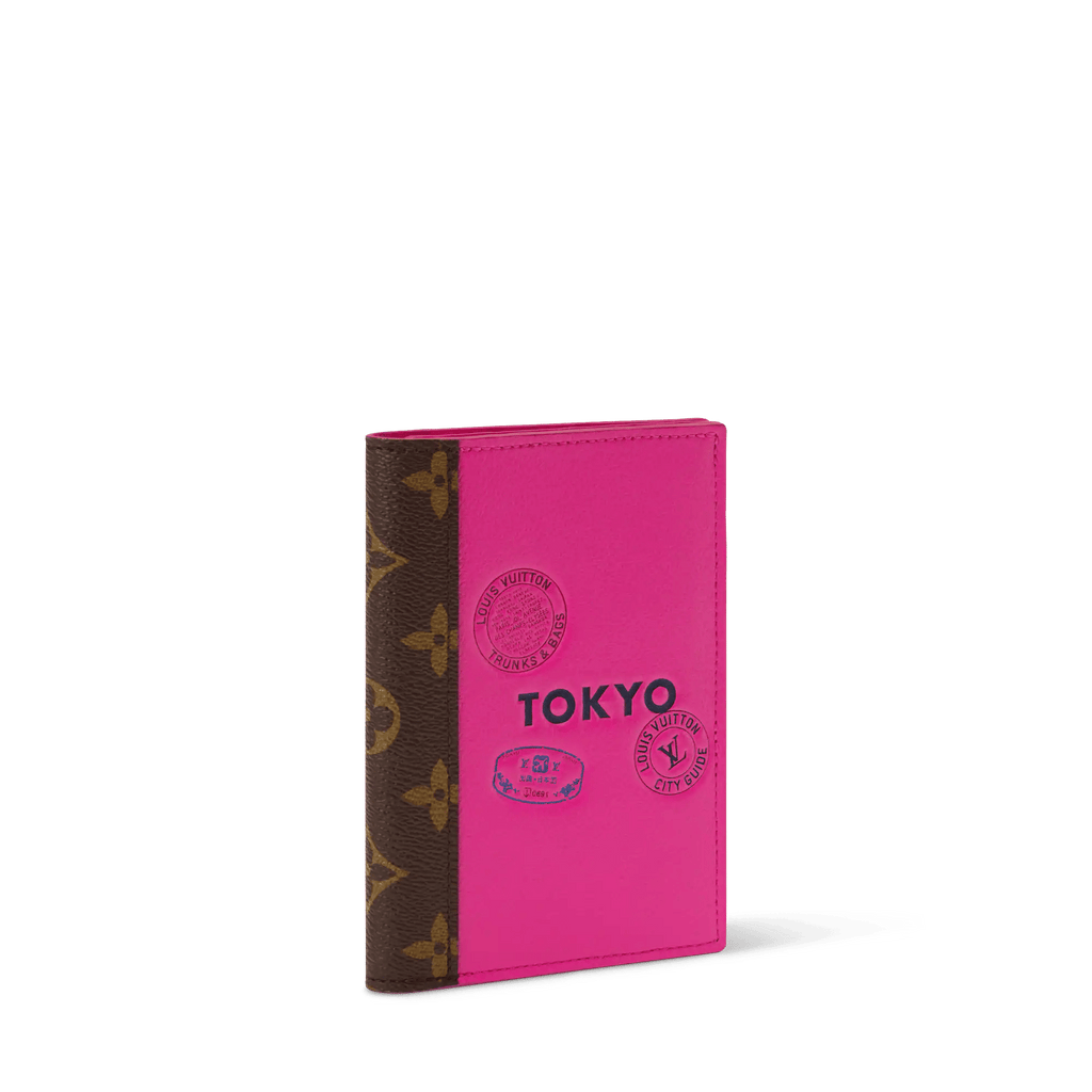 Passport Cover City Guide Cowhide Leather Travel Wallet M29106 For Women