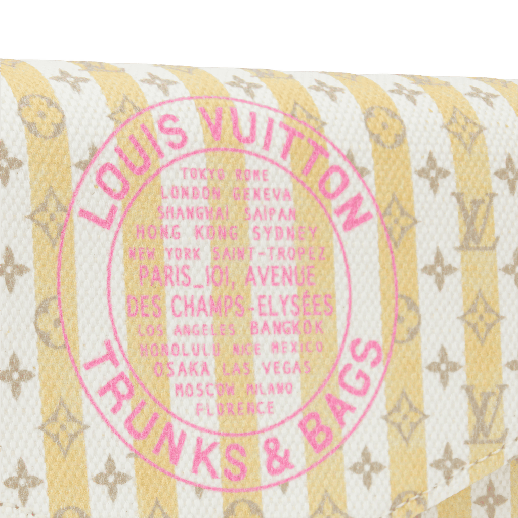 Pochette Félicie LV Stamp Banana Minigram Canvas Nano Bag For Women