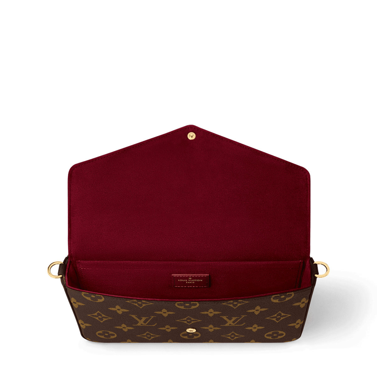 Pochette Félicie Monogram Fuchsia Crossbody Bag For Women