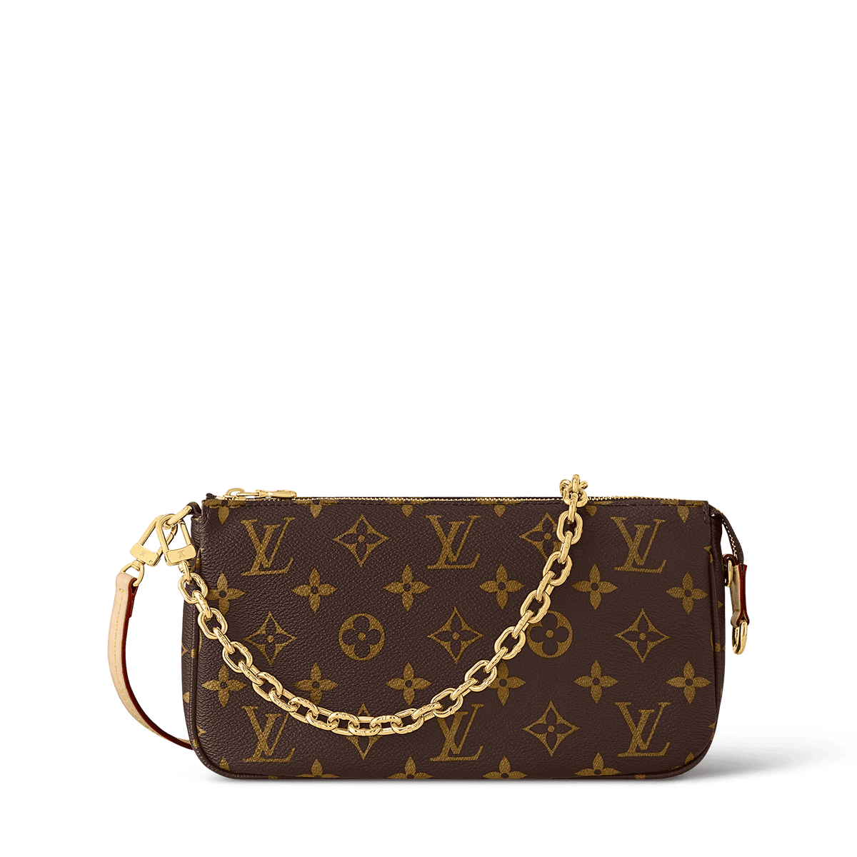 Pochette Accessoires Monogram Canvas Chain Wallet For Women