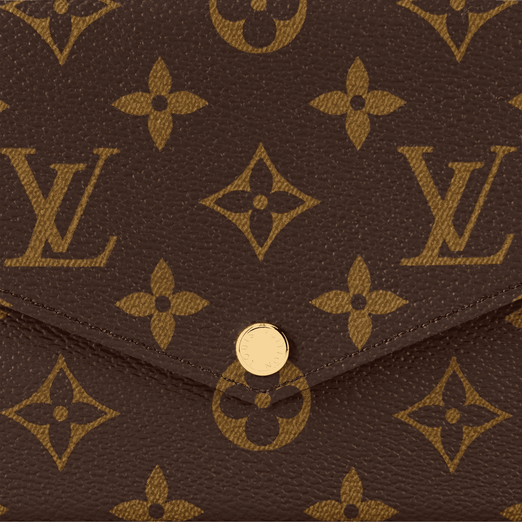 Pochette Félicie Monogram Fuchsia Crossbody Bag For Women