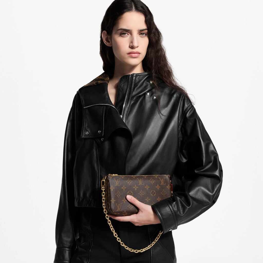 Pochette Accessoires Monogram Canvas Chain Wallet For Women