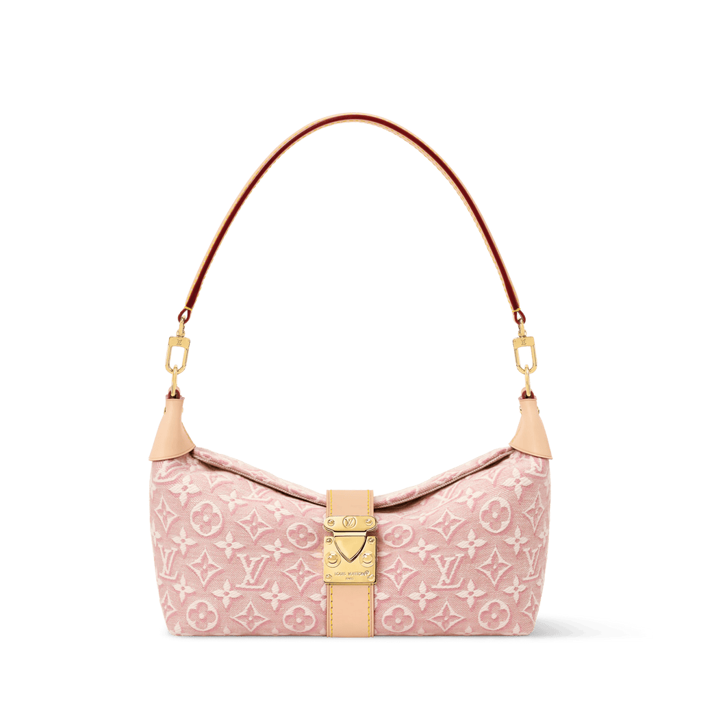 Pochette Mia Monogram Emblème Rose Ruban Bag For Women