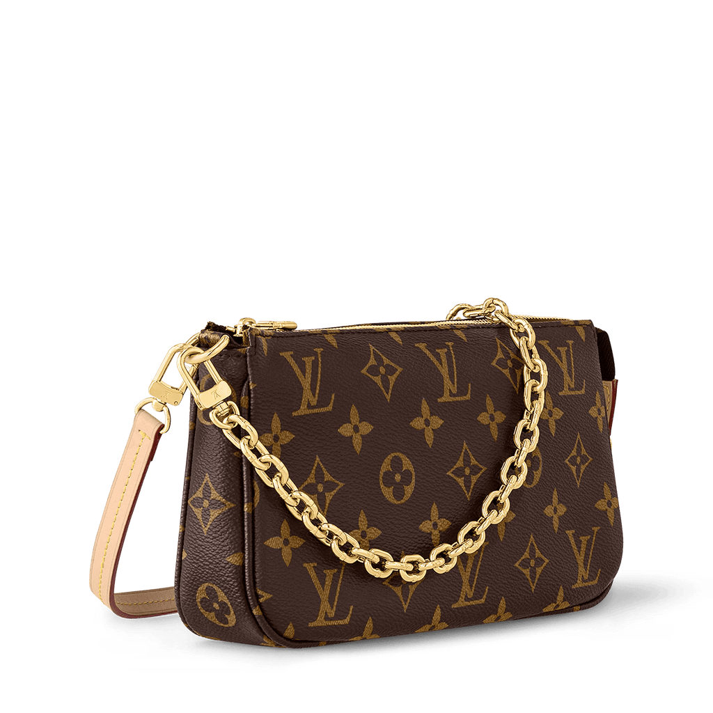 Pochette Accessoires Monogram Canvas Chain Wallet For Women