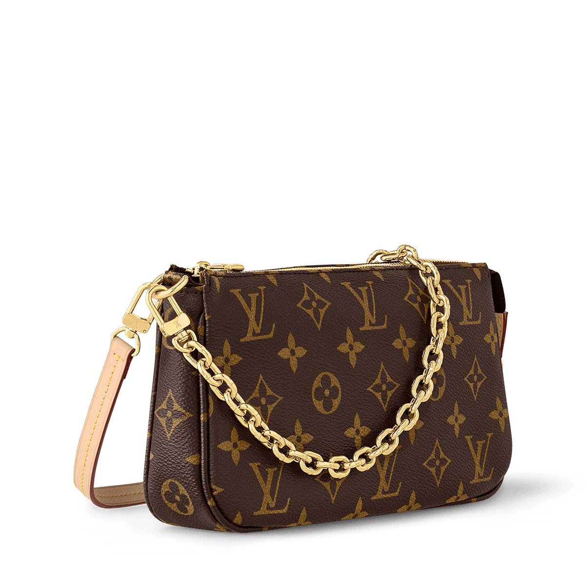 Pochette Accessoires Monogram Canvas Chain Wallet For Women