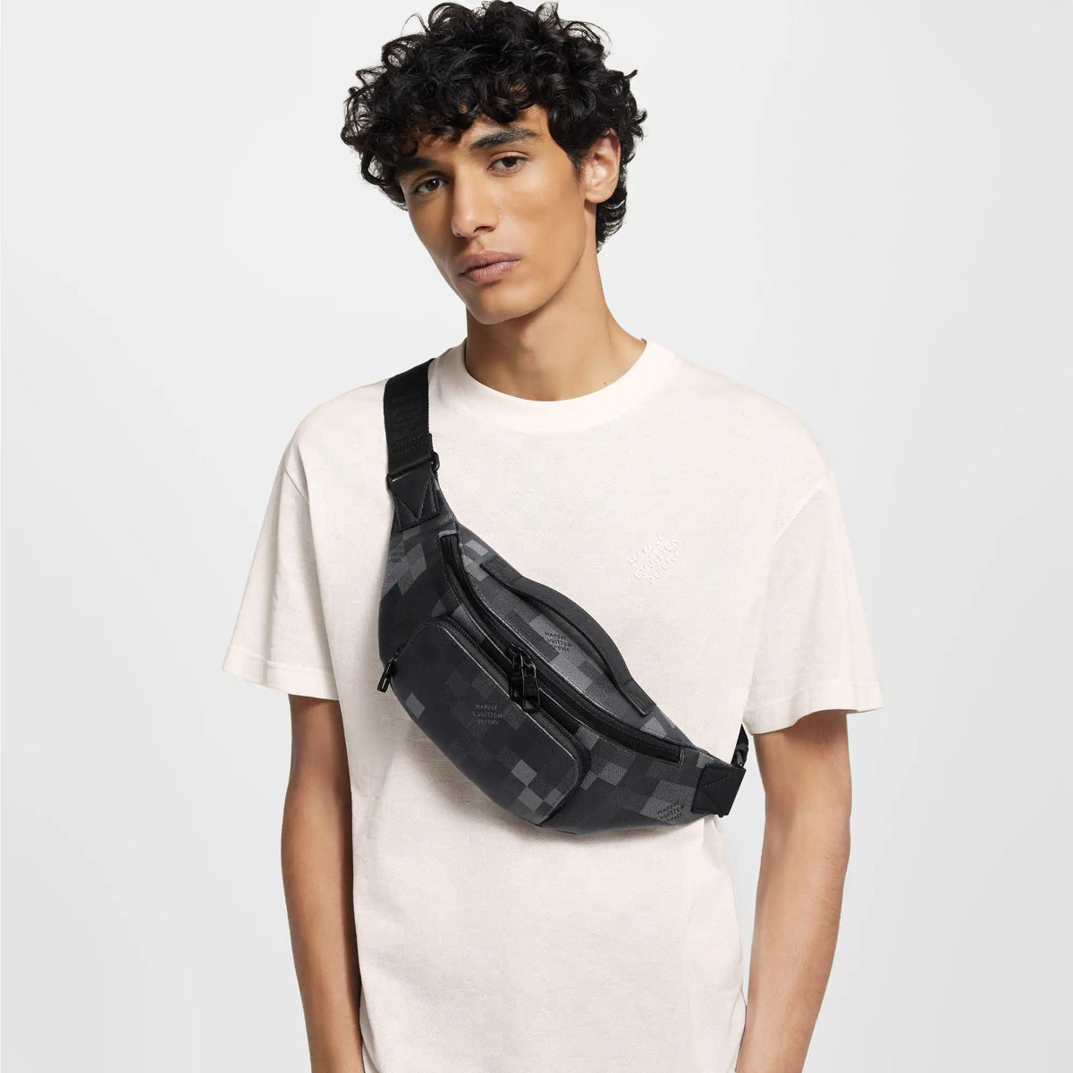 Black Coated Canvas Belt Bag product image 6