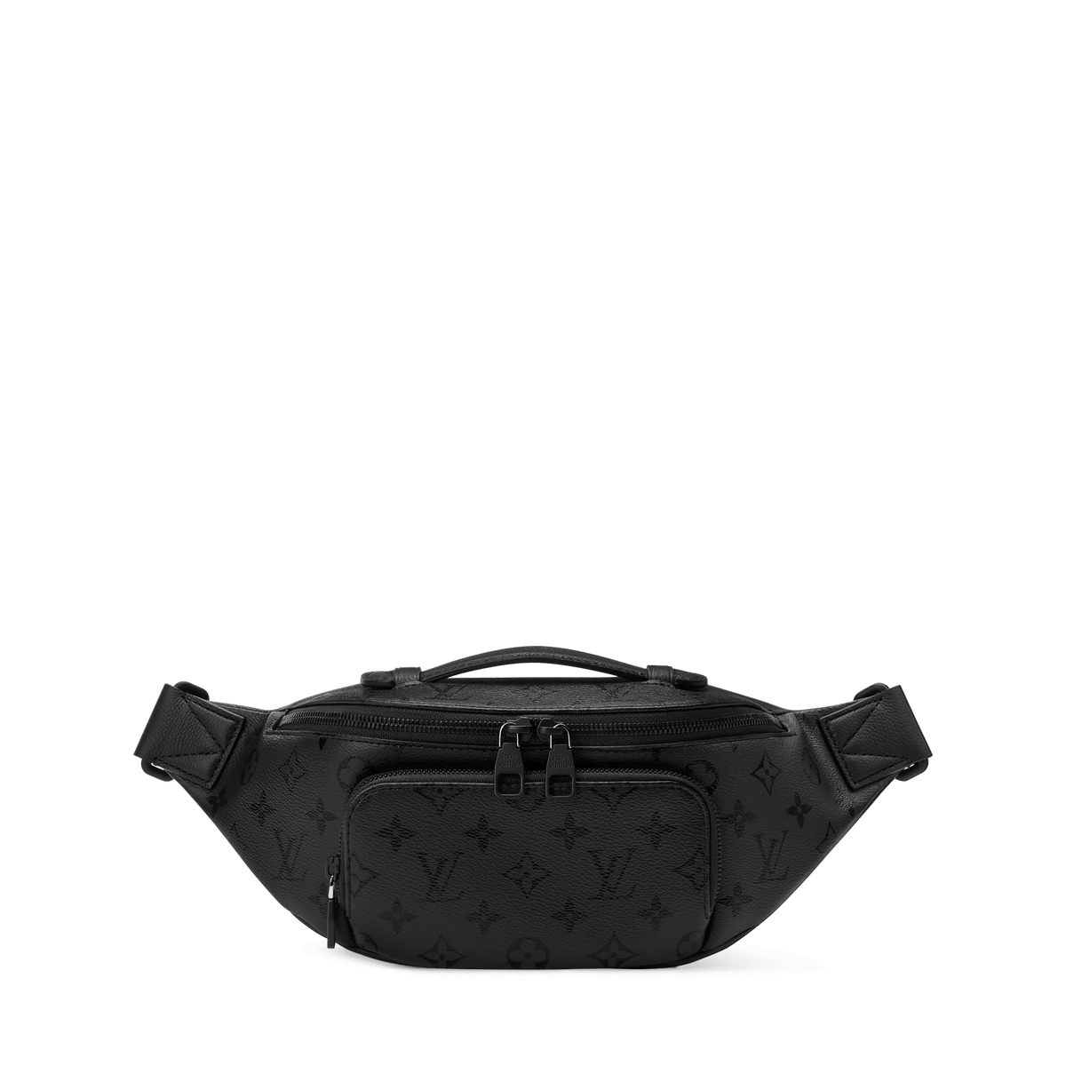 Black Coated Canvas Belt Bag Design 002 product image 1