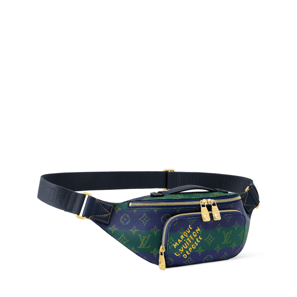 Blue Coated Canvas Belt Bag product image 6