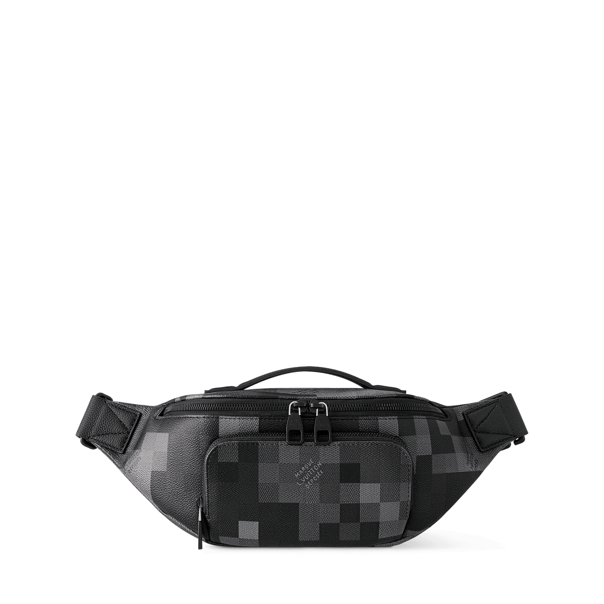 Black Coated Canvas Belt Bag product image 1