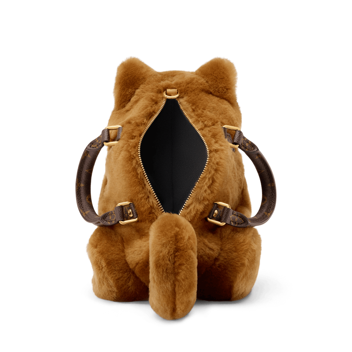 Brown Coated Canvas & Cowhide Leather Handbag product image 3