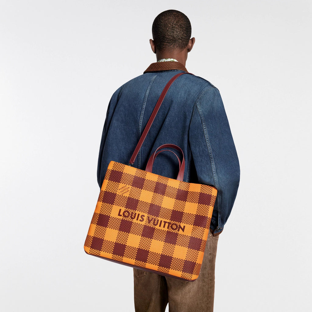 Shopper Tote MM Damier Mustard Shoes For Men