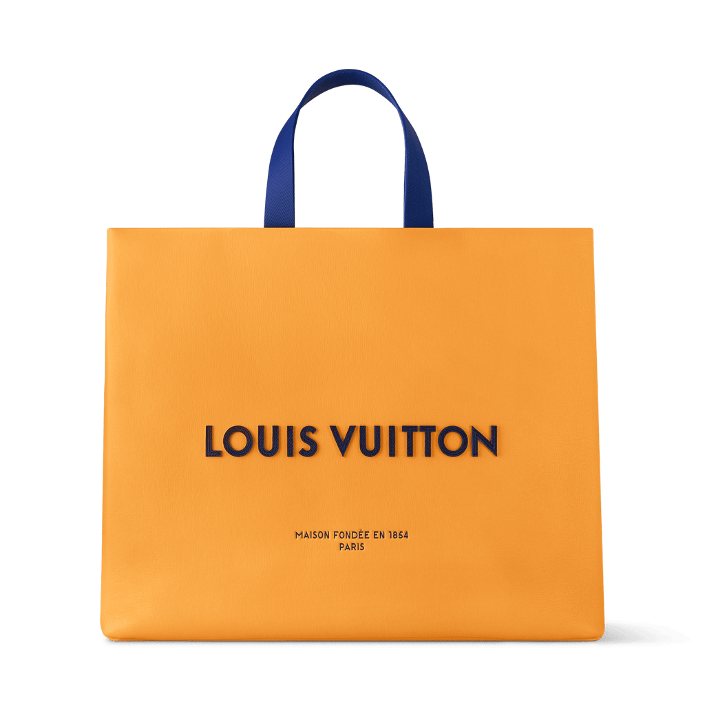 Shopper Tote MM Calf Leather Saffron For Men